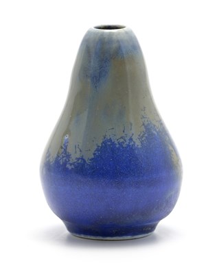 Lot 582 - Ruskin Pottery, a miniature Crystalline vase,...