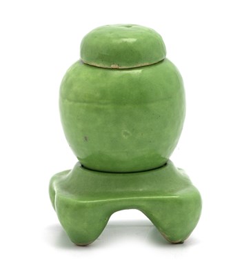 Lot 646 - Ruskin Pottery, a miniature souffle glazed...