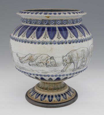 Lot 561 - Hannah Barlow for Doulton Lambeth, a stoneware...