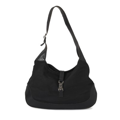 Lot 406 - Gucci, a black Jackie handbag.
