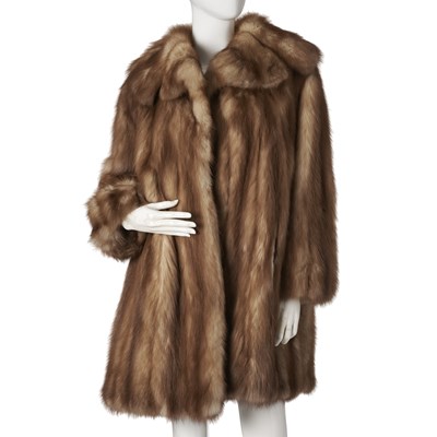 Lot 554 - Cesare Mangili, a stone martin fur coat.