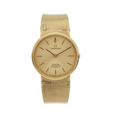 Lot 255 - Omega, an 18ct gold Constellation bracelet watch