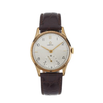 Lot 250 - Omega, a 9ct gold wrist watch