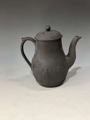 Lot 144A - A Wedgwood black basalt coffee pot, circa 1840,...