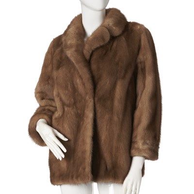 Lot 550 - A pastel mink fur jacket.