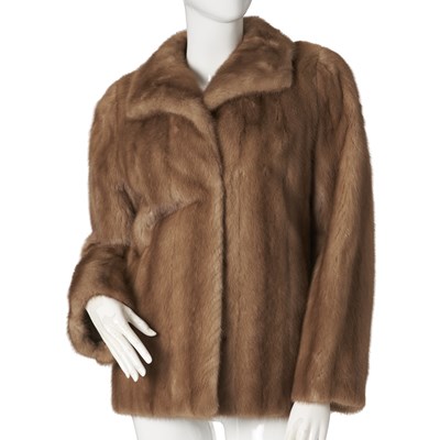 Lot 562 - A pastel mink fur jacket.