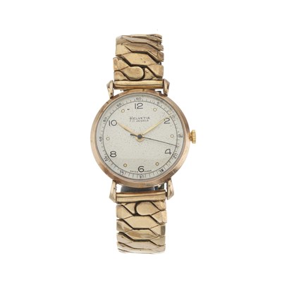 Lot 285 - Helvetia, a 9ct gold bracelet watch