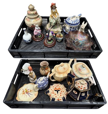Lot 92 - A selection of English ceramic teapots and jug,...
