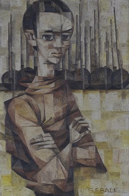 Lot 319 - G..E..Ball (British, 20th Century), cubist...