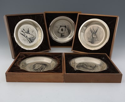 Lot 392 - Bernard Buffet for Franklin Mint Limited, five...