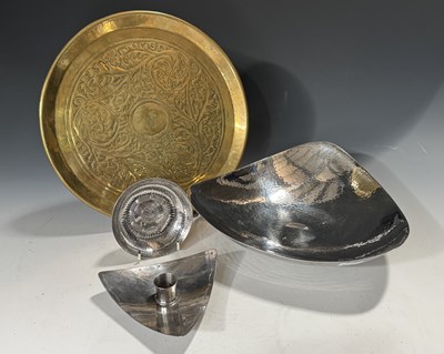 Lot 237B - A Keswick school arts and crafts brass charger...