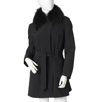 Lot 510 - Prada, a ladies modified coat w/ fox fur collar.