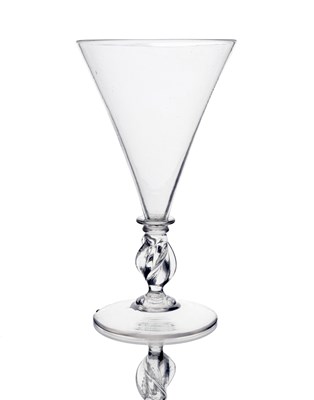 Lot 348 - A Facon de Venise propeller knopped wine glass...