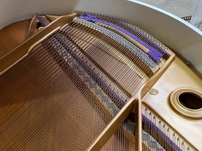 Lot 571 - Kawai, a KG-1D boudoir grand piano, bright...