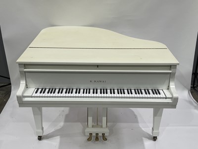 Lot 571 - Kawai, a KG-1D boudoir grand piano, bright...