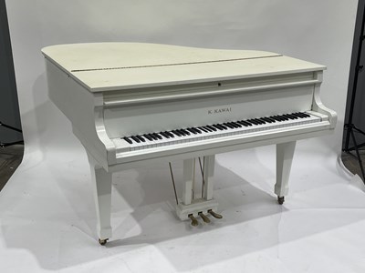 Lot 571 - Kawai, a KG-1D boudoir grand piano, bright...