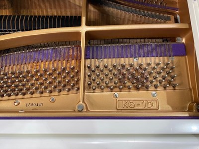 Lot 571 - Kawai, a KG-1D boudoir grand piano, bright...