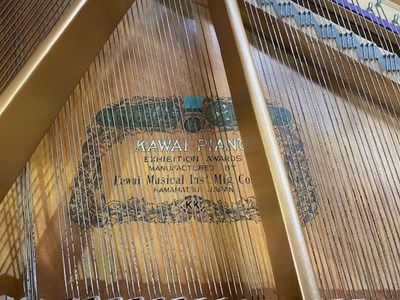 Lot 571 - Kawai, a KG-1D boudoir grand piano, bright...