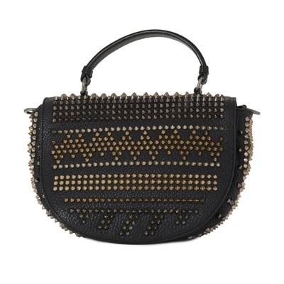 Lot 367 - Christian Louboutin, a Panettone spiked messenger bag.
