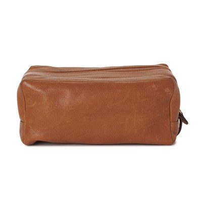 Lot 381 - Goyard, a vintage leather toiletry bag.
