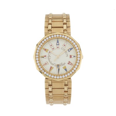 Lot 236 - Corum, an 18ct gold Admiral's Cup bracelet watch