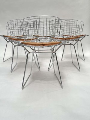 Lot 577 - After Harry Bertoia, a set of six wire side...