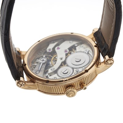 Lot 244 - H. Moser & Cie., limited edition a rose metal Henry Moser II wrist watch