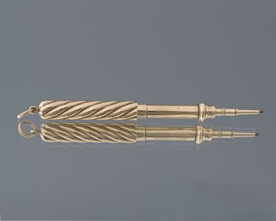 Lot 16 - Sampson Mordan, a gold extending propelling...