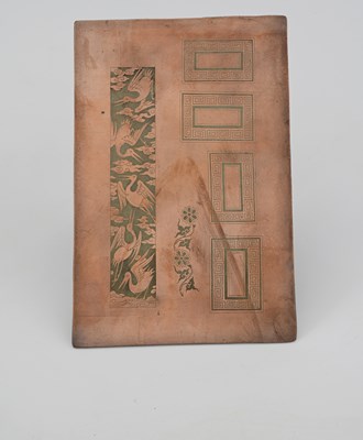 Lot 547 - A collection of Minton copper printing plates,...