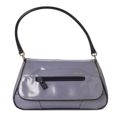 Lot 508 - Prada, a lilac patent leather handbag.