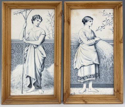 Lot 555 - Henry Stacy Marks for Minton, a pair of...