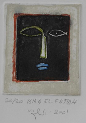 Lot 265 - Ismail Fattah (Iraqi, 1934-2004), Face in...