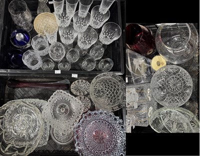 Lot 35 - A quantity of glassware to include cut glass...