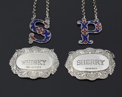 Lot 265 - A pair of Victorian silver and enamel...