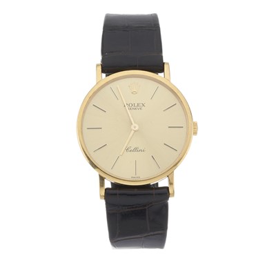 Lot 268 - Rolex, an 18ct gold Cellini wrist watch