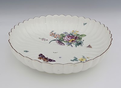 Lot 717 - Chelsea, a Hans Sloane style, floral painted...
