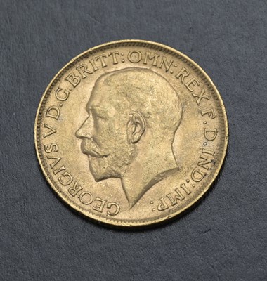 Lot 114 - George V, Sovereign, 1913, diameter 2.2cm, 8g