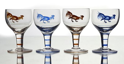 Lot 440 - Ludwig Kny for Stuart, a set of four Art Deco...