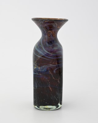 Lot 459 - Mdina, a tortoiseshell studio glass vase,...