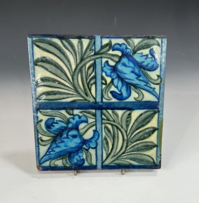 Lot 15 - William de Morgan, a Chelsea Tulip and Trellis...