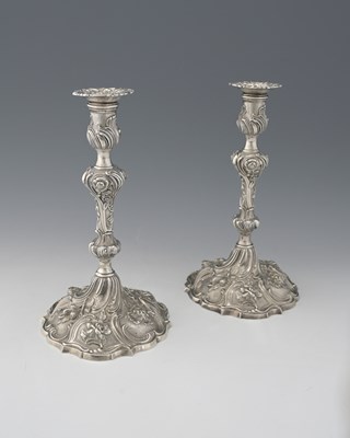 Lot 313 - A pair of George IV Regency silver cast...