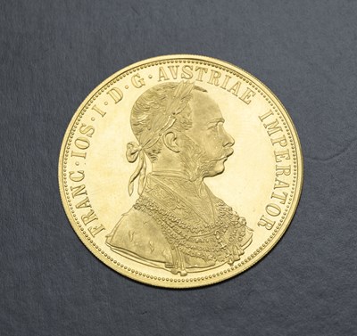 Lot 117 - Austria, gold Ducat, 1915, 4 Ducat restrike,...