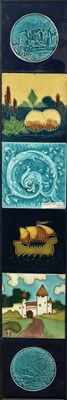 Lot 42 - Victorian and Arts and Crafts tiles, including...