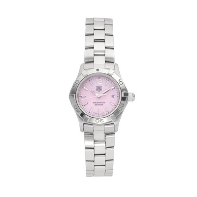 Lot 238 - Tag Heuer, a stainless steel Aquaracer bracelet watch
