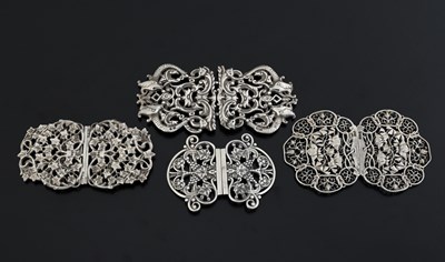 Lot 351 - Four twentieth-century hallmarked silver...