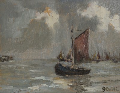 Lot 294 - G..Galli (20th Century), fishing boats at sea,...