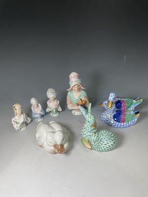 Lot 67 - Two porcelain Herend, gilt-heightened,...