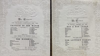 Lot 305 - Two Royal Entertainment programmes dated...