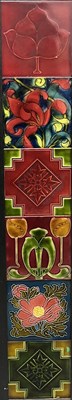 Lot 172 - Pilkington, six tiles including Voysey leaf...