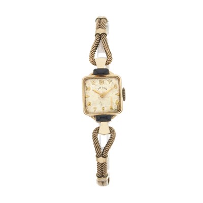 Lot 252 - Elgin, a yellow metal Lady Elgin bracelet watch